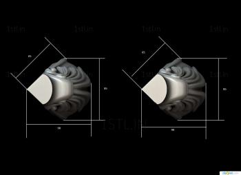 Legs (NJ_0670) 3D model for CNC machine